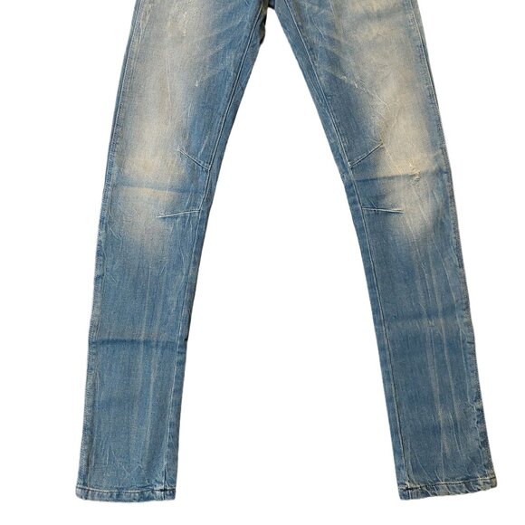 Retro Vintage G-Star Raw Refender Aged Destroyed Skinny Jeans Pants Sz 25 NWT - Picture 12 of 13